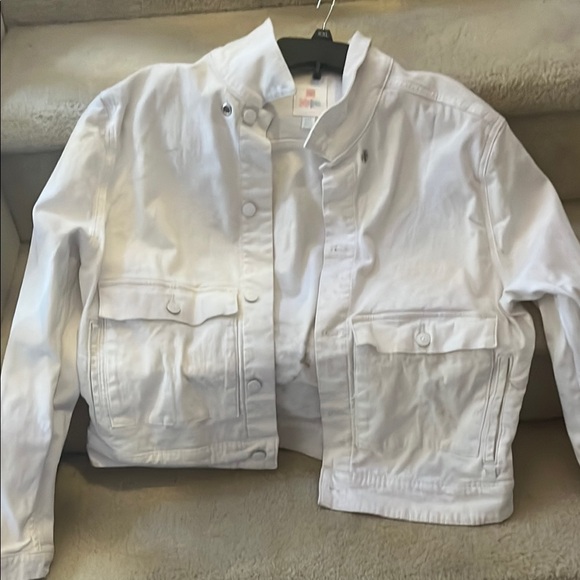 White Denim Jacket - Picture 1 of 4